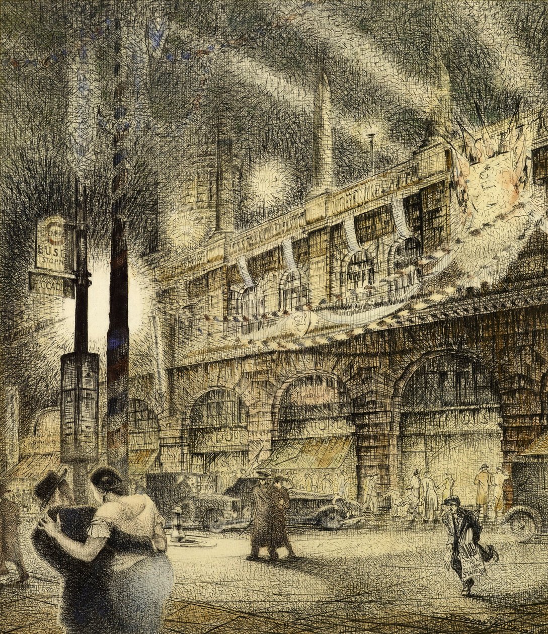 Coronation Evening, London 1937, 1937 av Jack Coburn Witherop