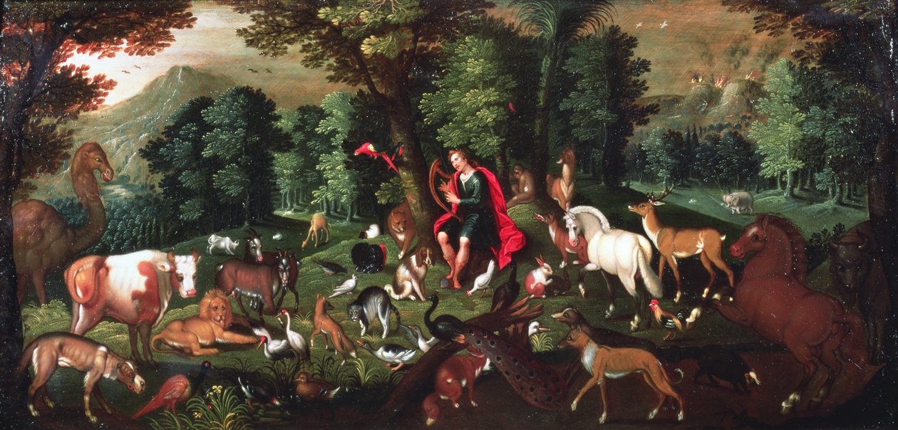 Orfeus og dyrene av Jacob Bouttats