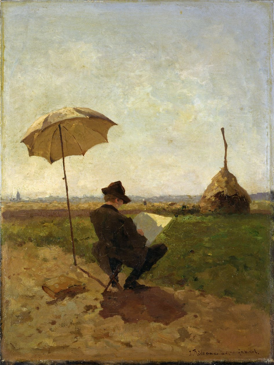 Maleren P.J.C. Gabriel (1828–1903) av Jacob Coenraad Ritsema