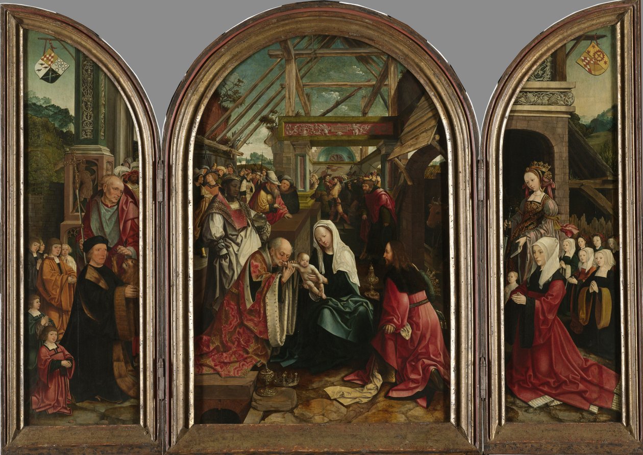The Adoration of the Magi, 1517 av Jacob Cornelisz van Oostsanen