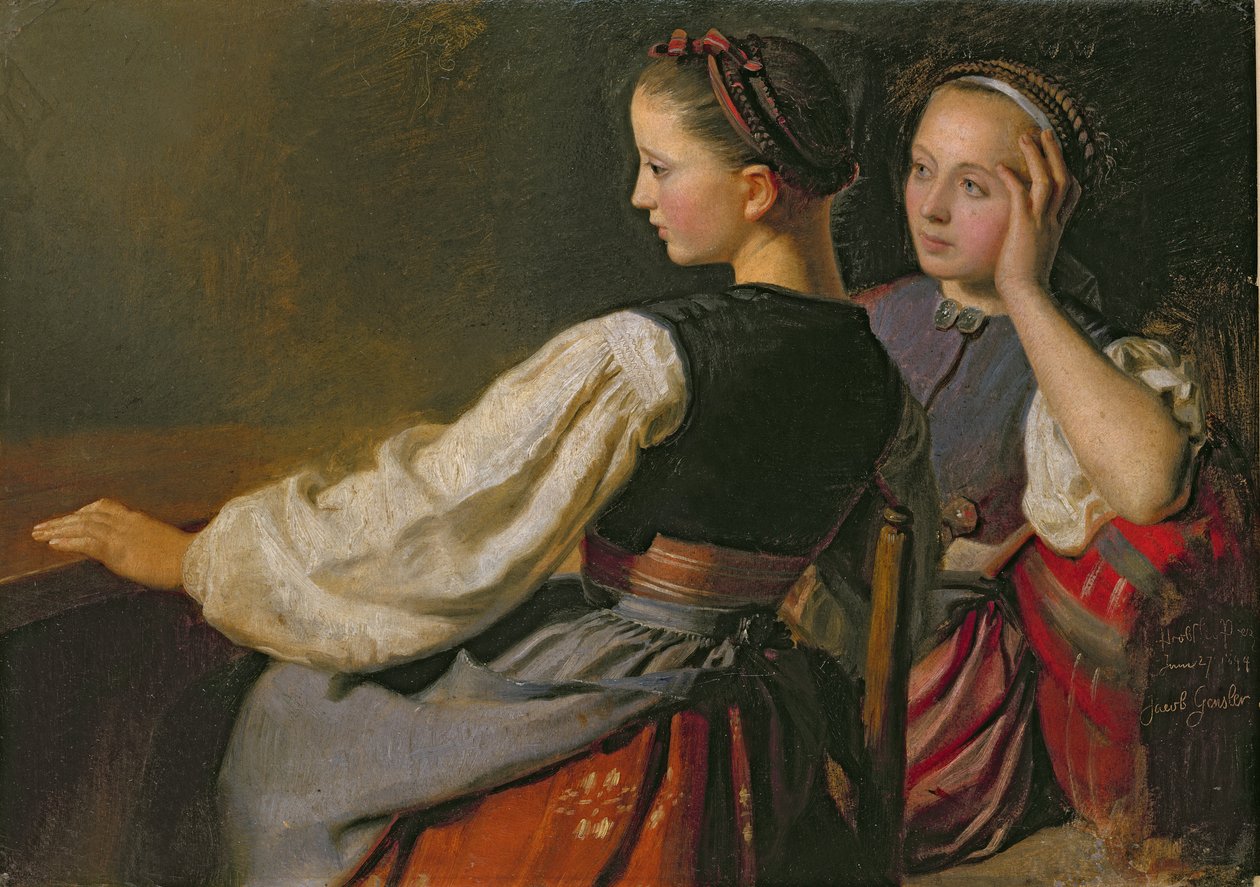 En jente fra Probsteier, 1844 av Jacob Gensler