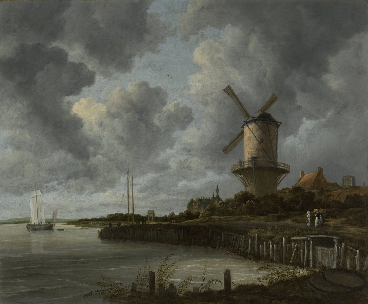 Vindmøllen ved Wijk Duurstede, ca. 1668-70 av Jacob van Ruisdael