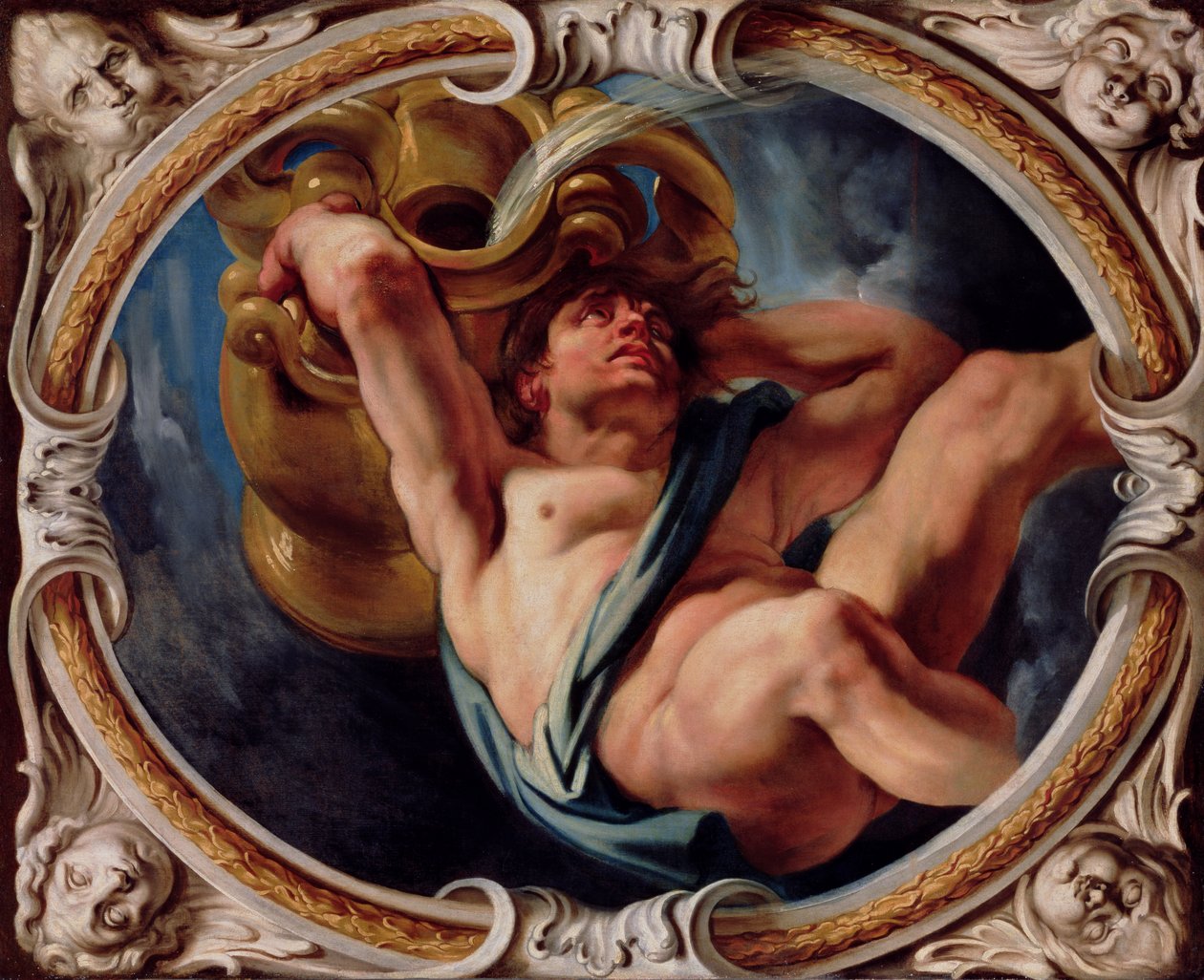 Vannmannen, fra stjernetegnene (se også 196700 til 196711) av Jacob Jordaens