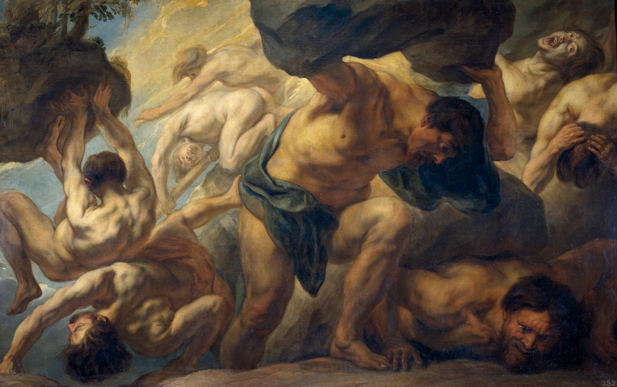 Titanenes nederlag, 1678 av Jacob Jordaens