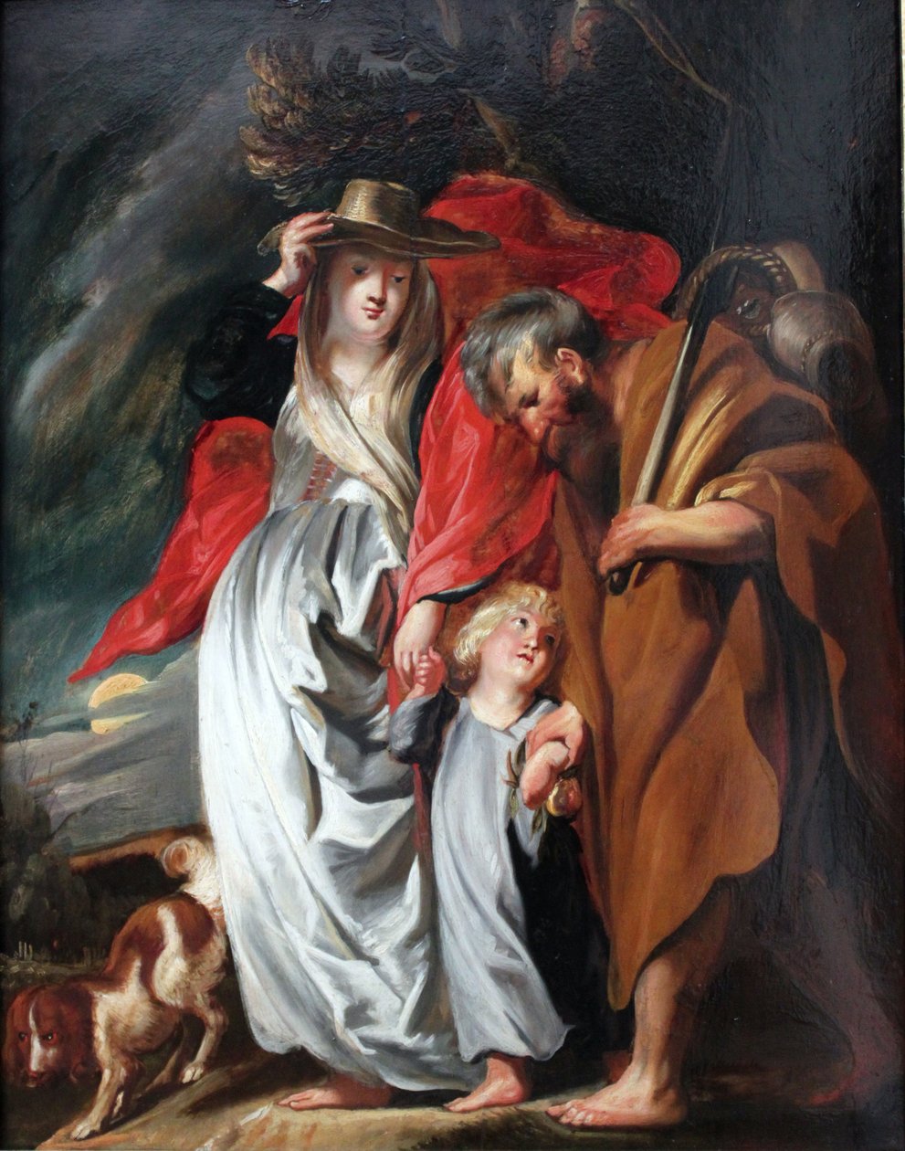 Den hellige familiens retur fra Egypt av Jacob Jordaens