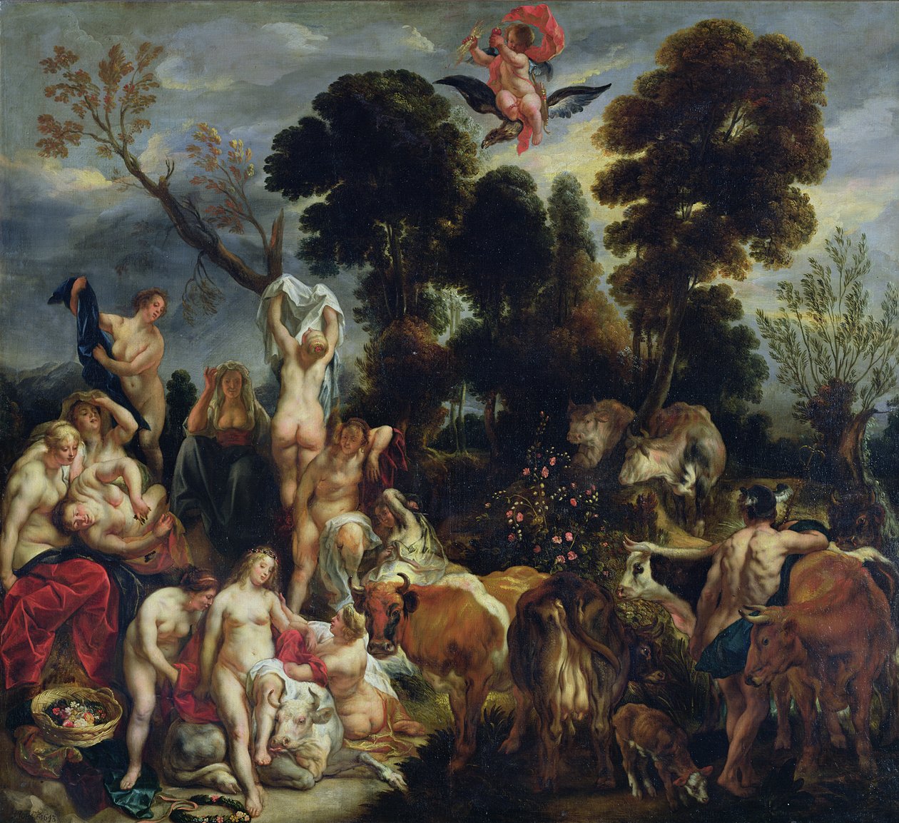 Voldtekten av Europa, 1643 av Jacob Jordaens