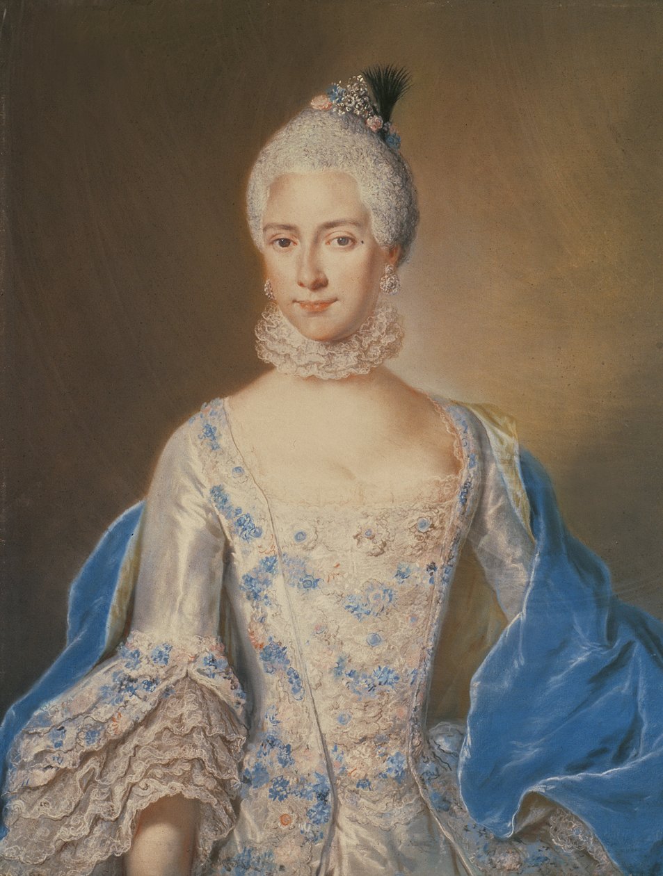 Portrett av Joanna Florentine Muhl, 1766 av Jacob Wessel