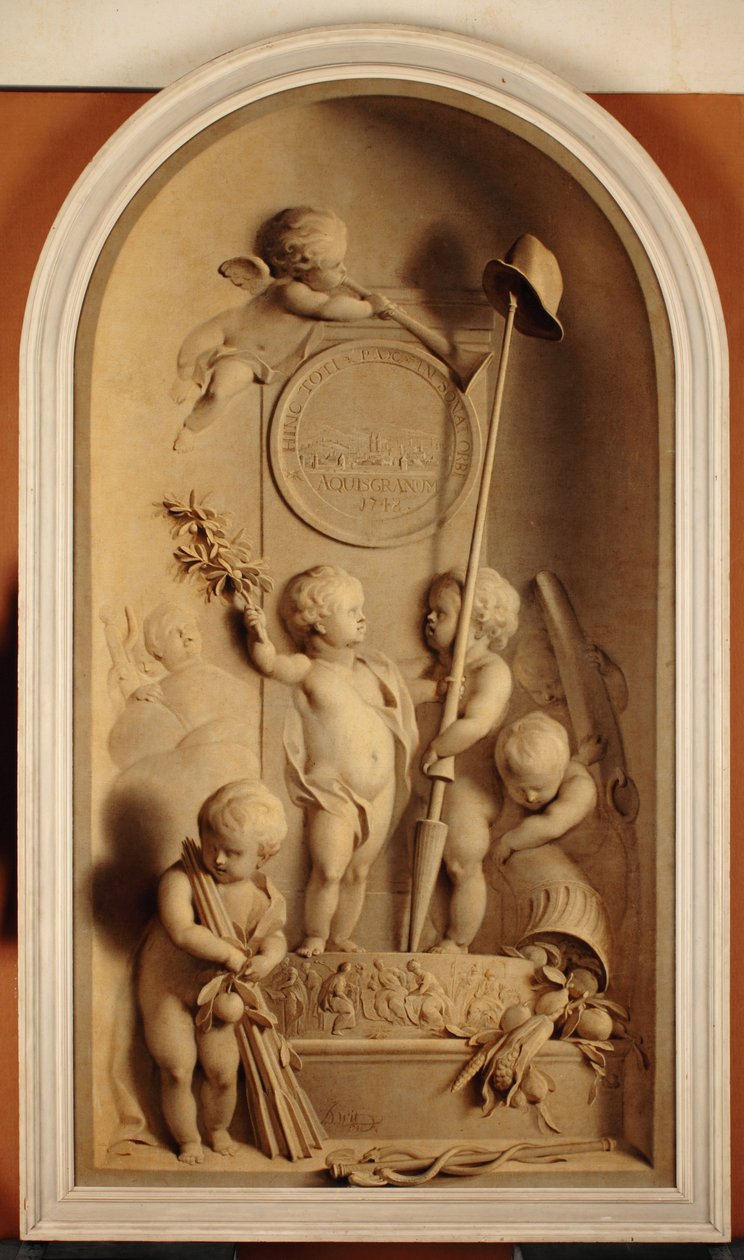 En allegori av traktaten i Aix-la-Chapelle, 1748 av Jacob de Wit