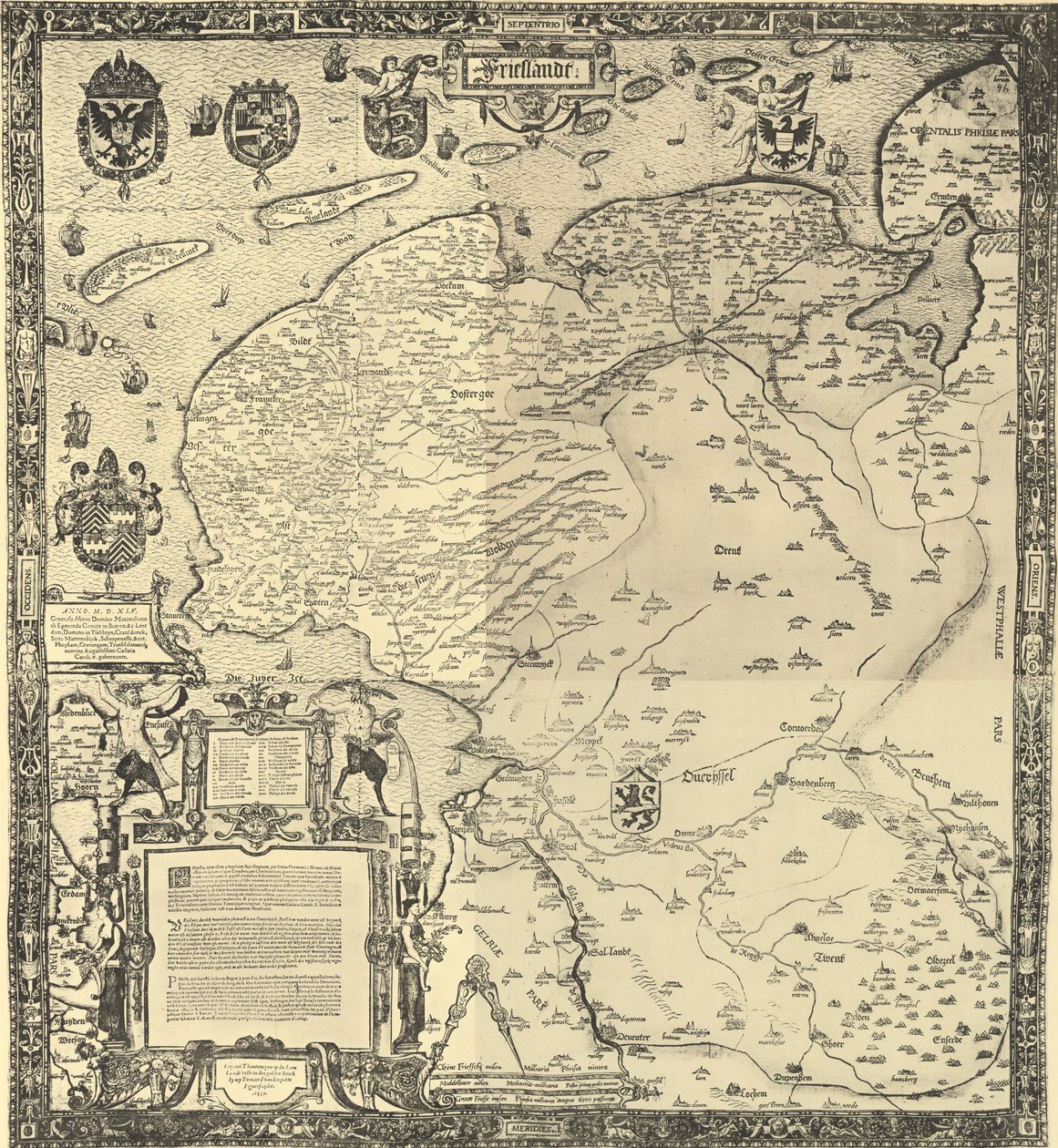 Jacob van Deventer - Frieslandt av Jacob van Deventer
