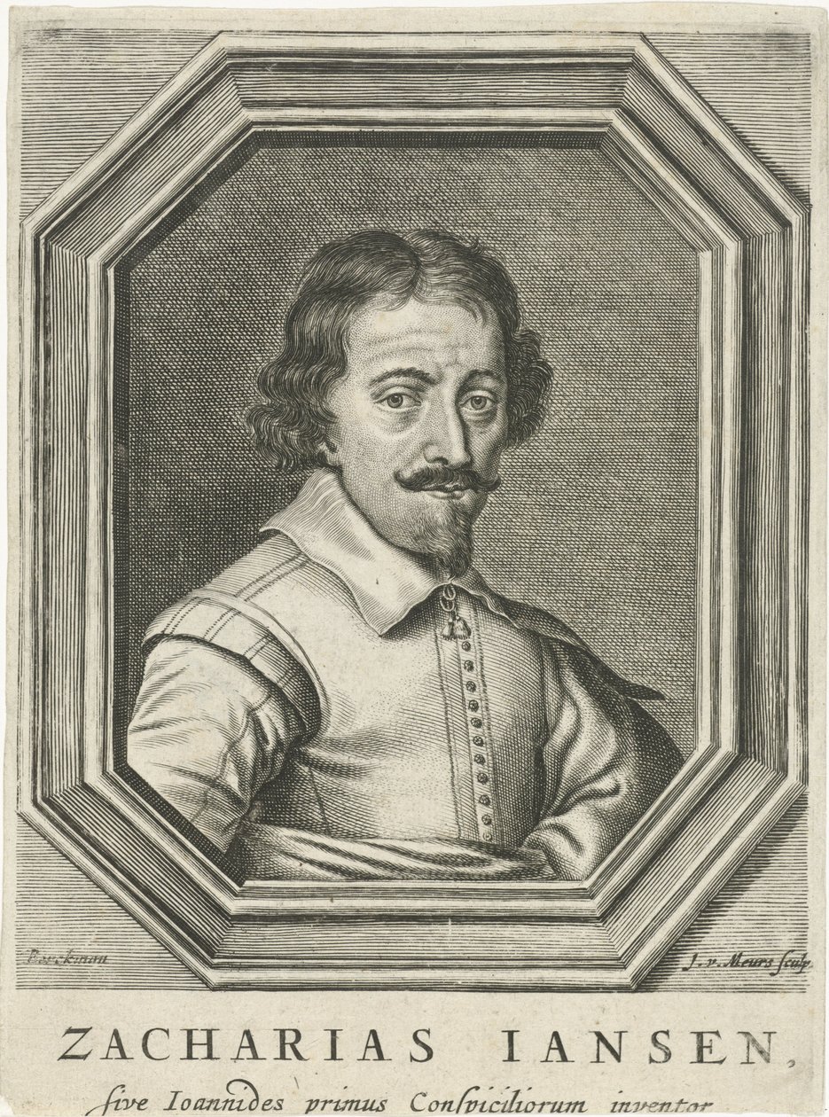 Portrett av Zacharias Jansen, 1655 av Jacob van Meurs
