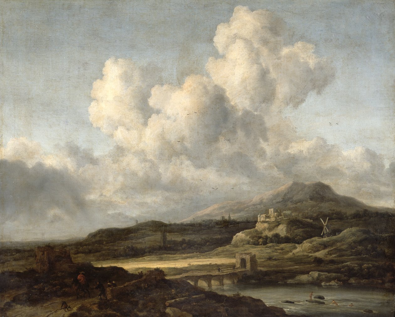 Solrik landskap av Jacob van Ruisdael