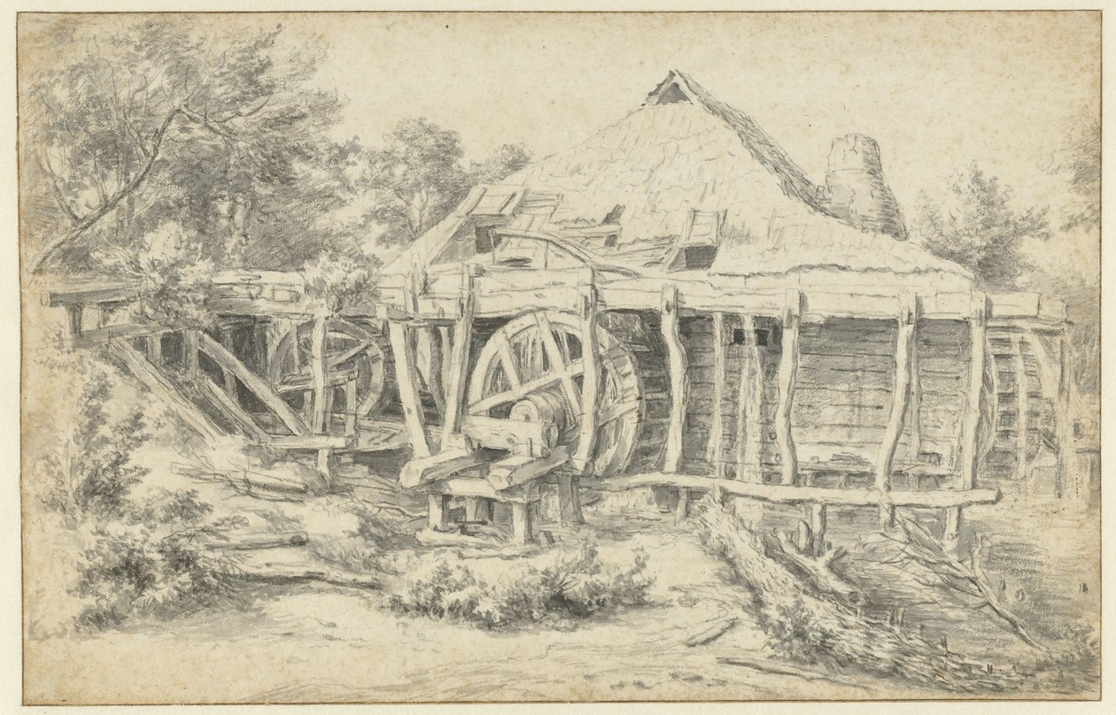 Vannmølle av Jacob van Ruisdael