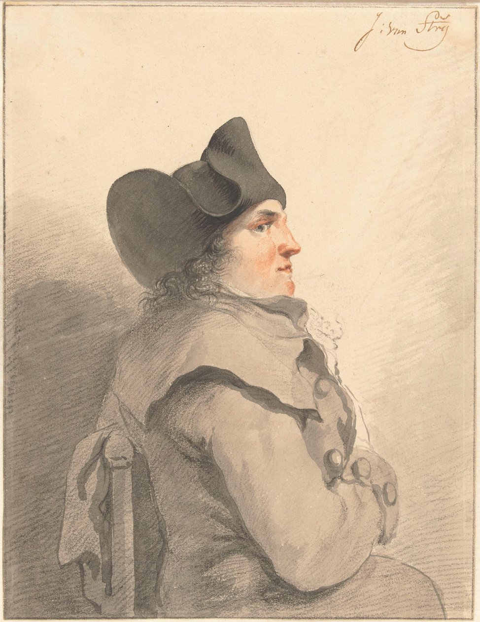 Portrett av en mann av Jacob van Strij
