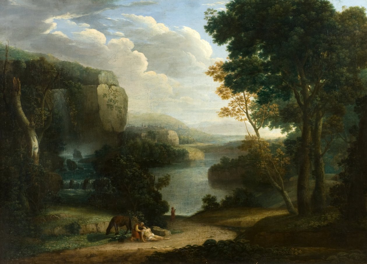 Den barmhjertige samaritan av Jacob (attr.to) More