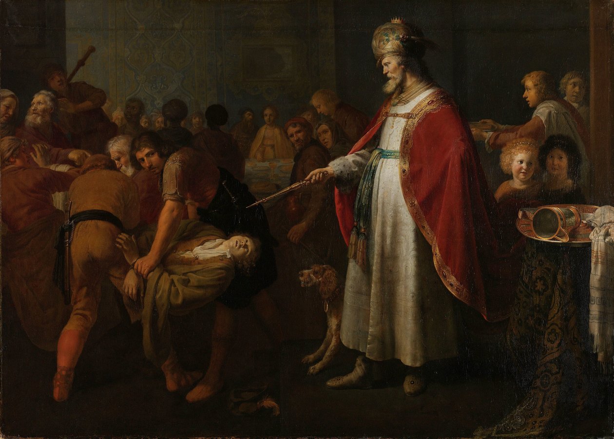 Lignelsen om den uverdige bryllupsgjesten av Jacob Adriaensz. Backer (attributed to)