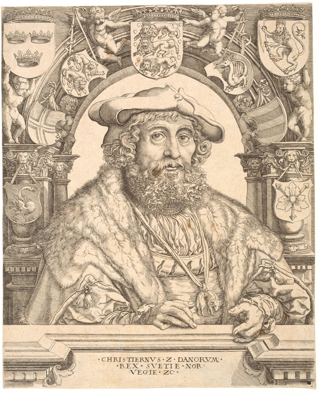 Kong Christian II av Danmark av Jacob Binck