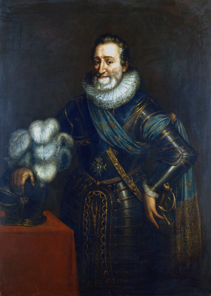 Henry IV, første Bourbon-konge av Frankrike, c1589-1610 av Jacob Bunel