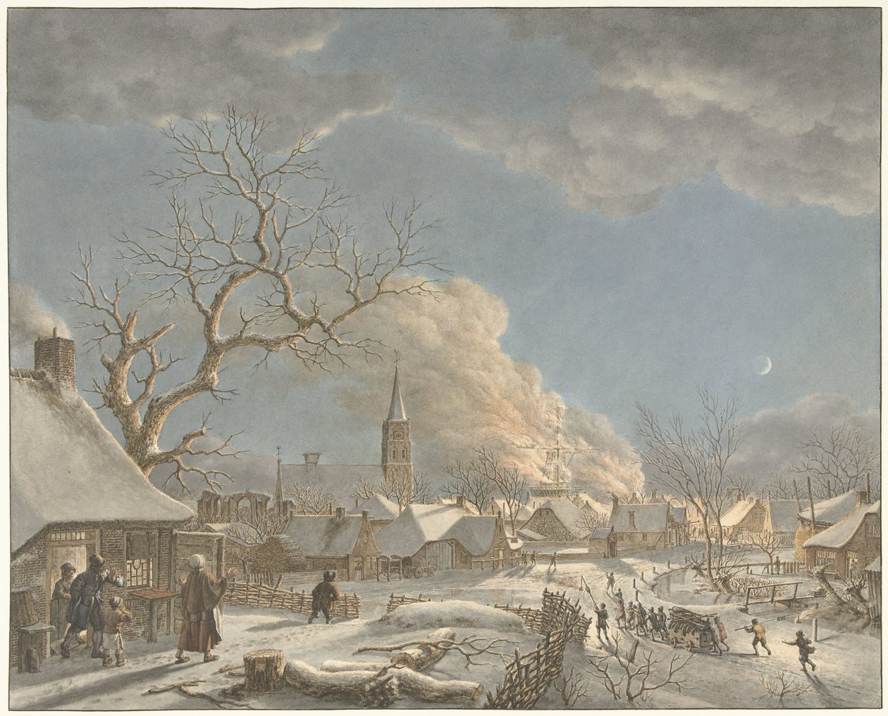 Vinter, natt og ild De fire årstidene, tider på dagen og elementer (serietittel) av Jacob  Cats