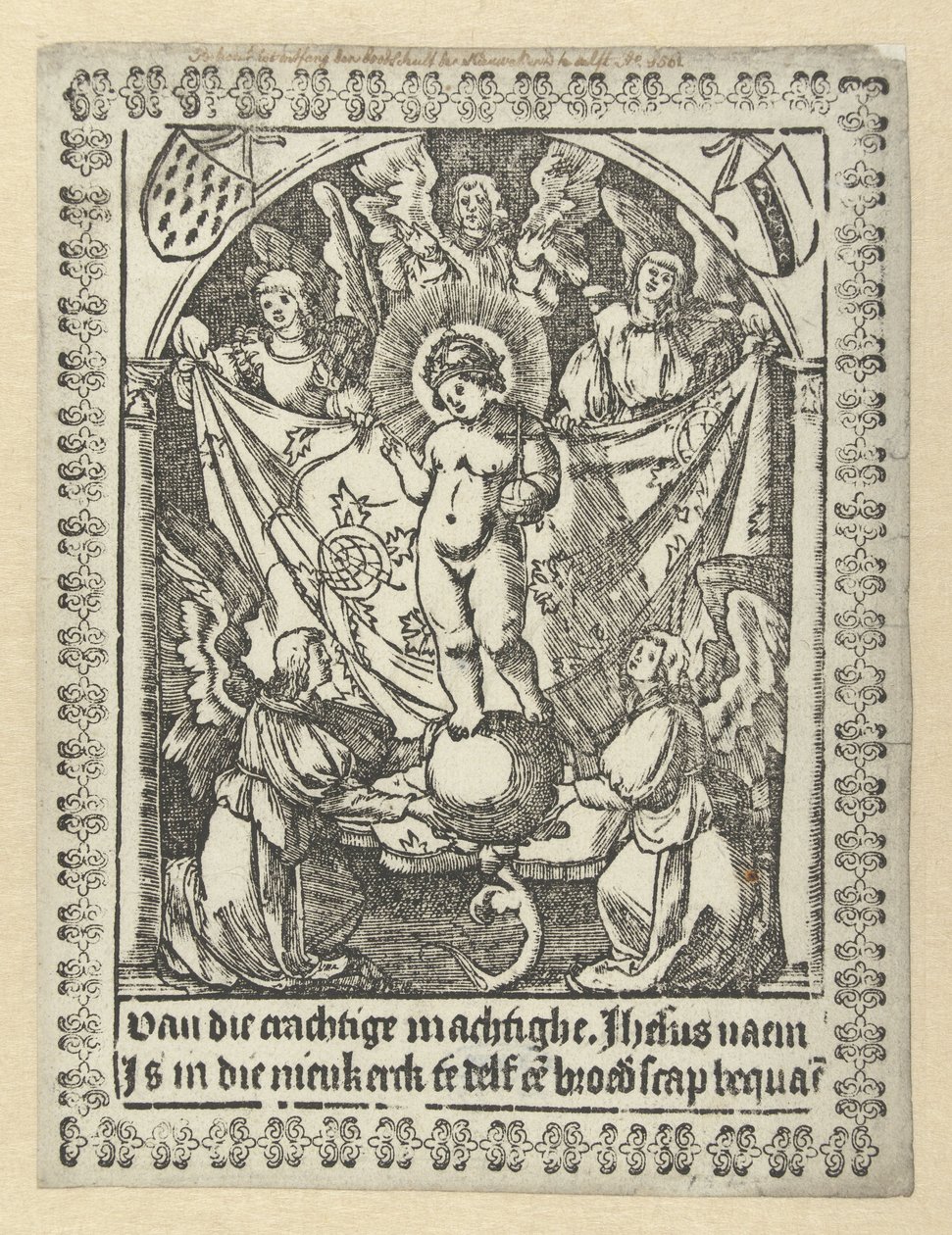 Bønnetrykk for Jesu brorskap av Jacob Cornelisz van Oostsanen (school of)