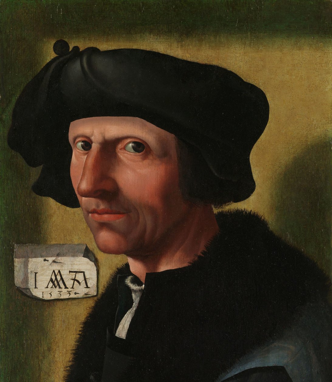 Portrett av Jacob Cornelisz van Oostsanen (ca. 1472/77-1528/33) av Jacob Cornelisz van Oostsanen (workshop of)