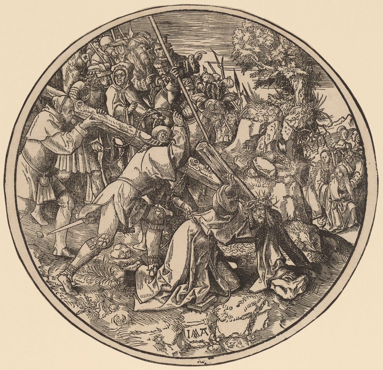 Kristus som bærer korset av Jacob Cornelisz van Oostsanen