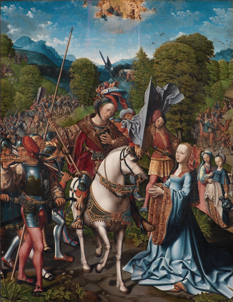 David og Abigail av Jacob Cornelisz van Oostsanen