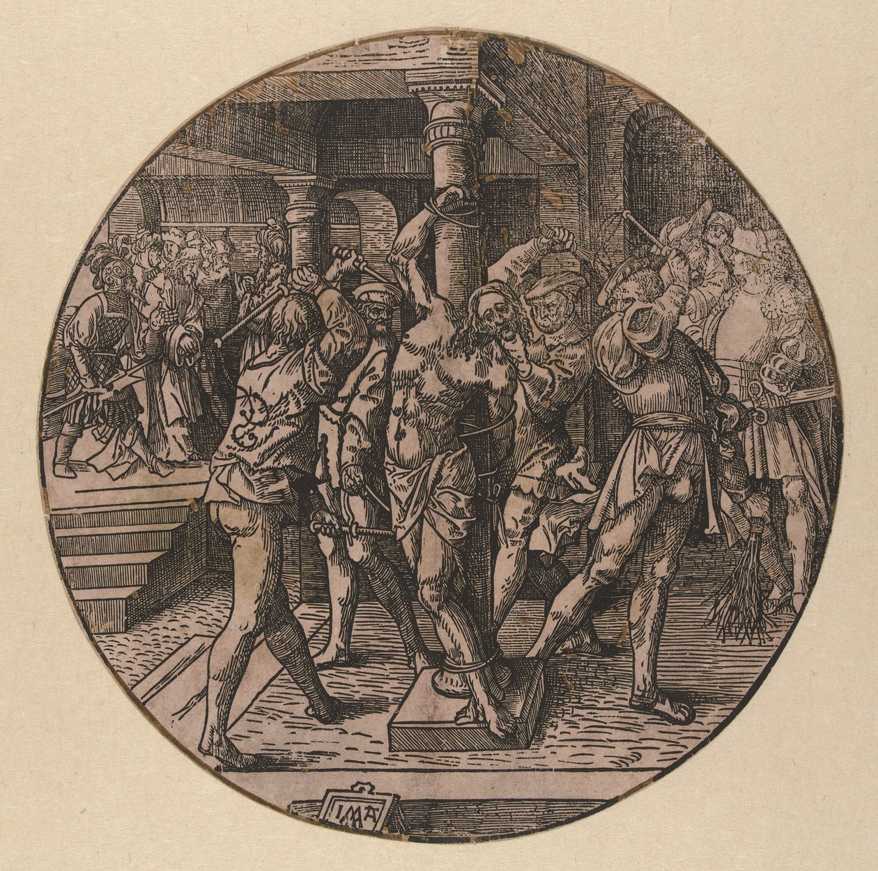 Pisking of Christ The Round Passion (serietittel) av Jacob Cornelisz van Oostsanen