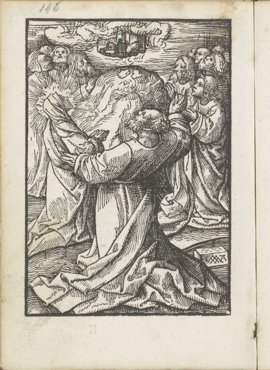 Kristi himmelfartsdag The Little Passion (serietittel) av Jacob Cornelisz van Oostsanen