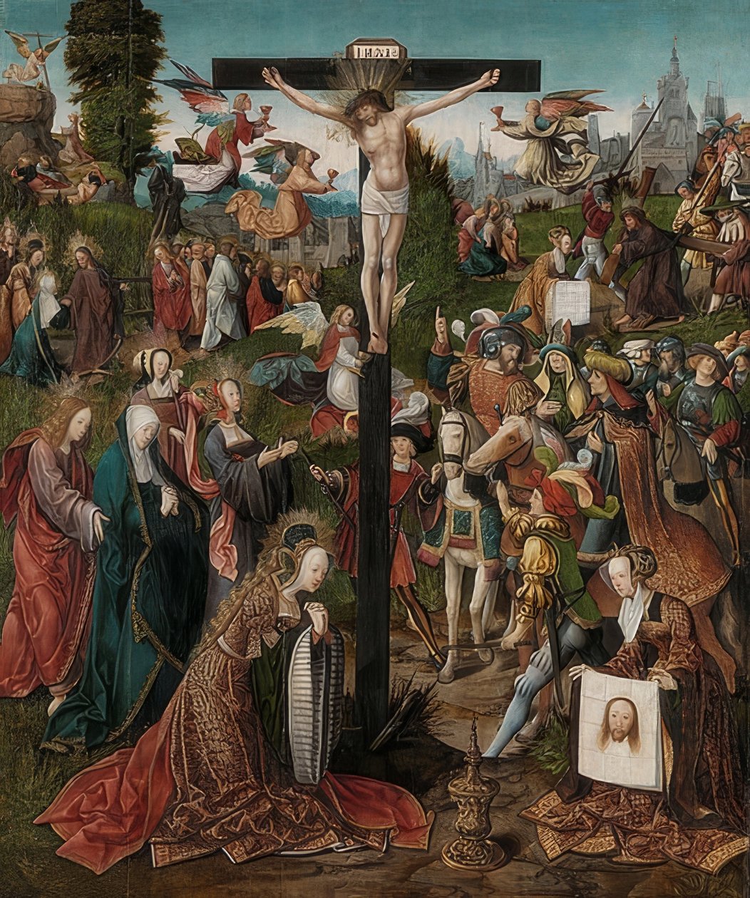 Kristi korsfestelse. Rundt 1507-10 av Jacob Cornelisz van Oostsanen