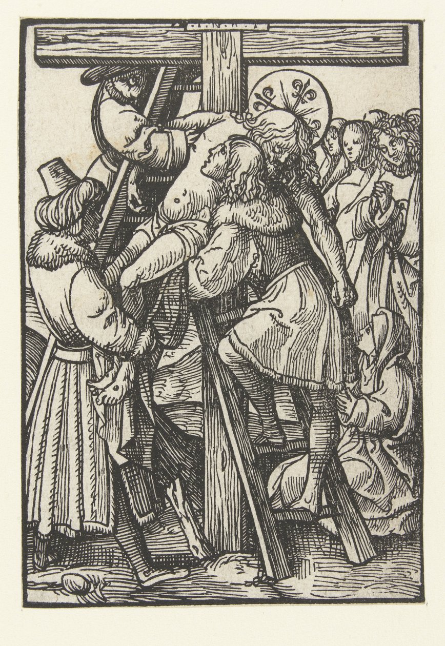 Nedstigning fra korset The Little Passion (serietittel) av Jacob Cornelisz van Oostsanen