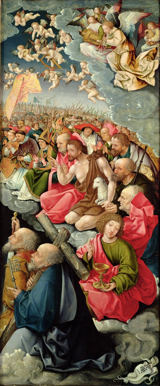 Høyre fløy av Triptych med tilbedelse av treenigheten, 1523 (se 242037, 242038, 242040) av Jacob Cornelisz van Oostsanen