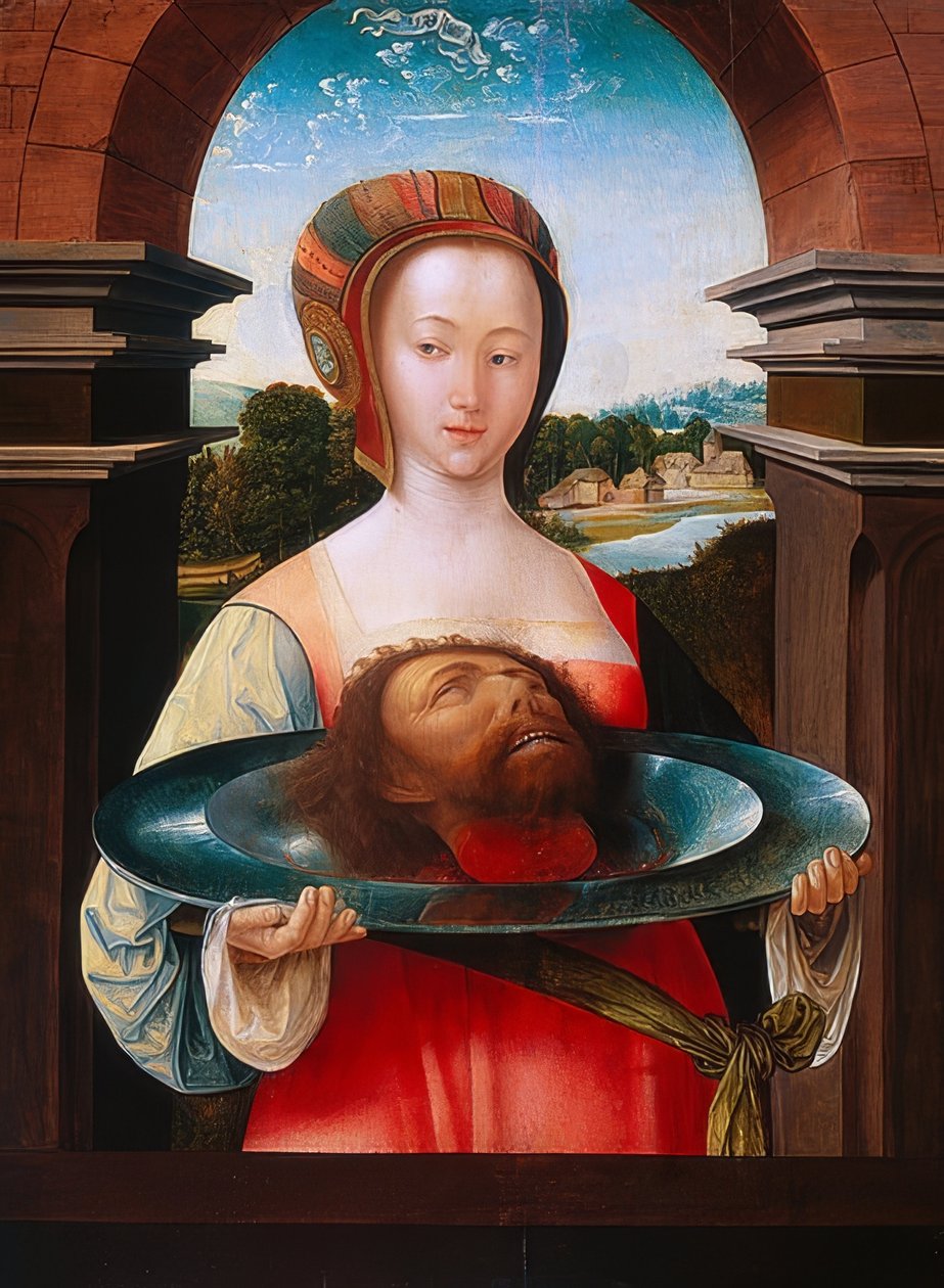 Salome med hodet til døperen Johannes. 1524 av Jacob Cornelisz van Oostsanen