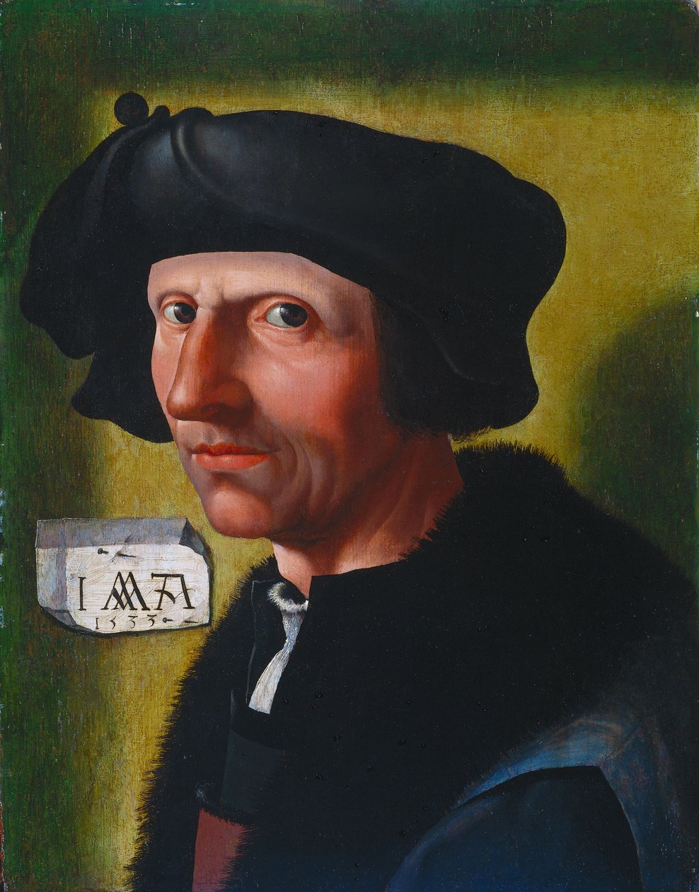 Selvportrett, 1533 av Jacob Cornelisz van Oostsanen