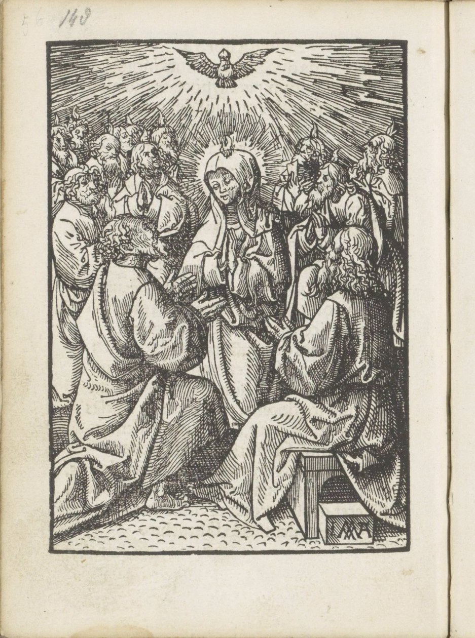 Den Hellige Ånds utgytelse The Little Passion (serietittel) av Jacob Cornelisz van Oostsanen