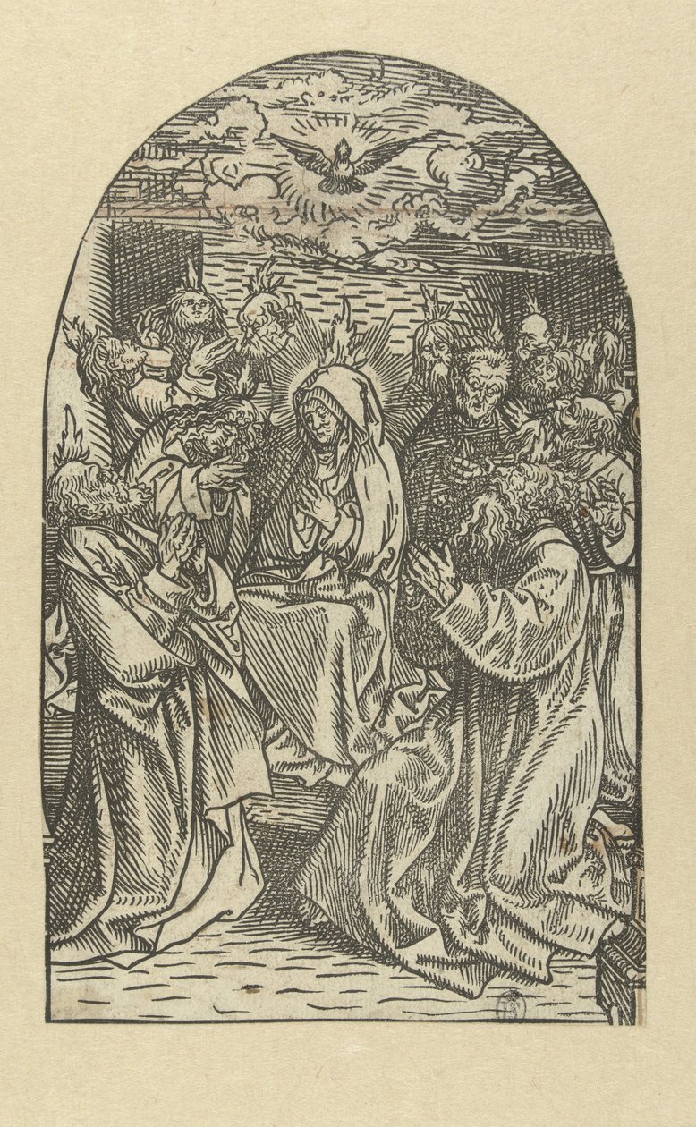 Den Hellige Ånds utgytelse The Life of Mary (serietittel) av Jacob Cornelisz van Oostsanen