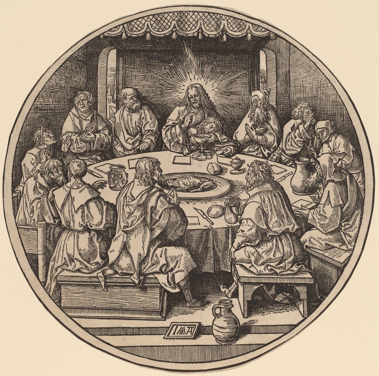 Det siste måltid av Jacob Cornelisz van Oostsanen after Albrecht Dürer