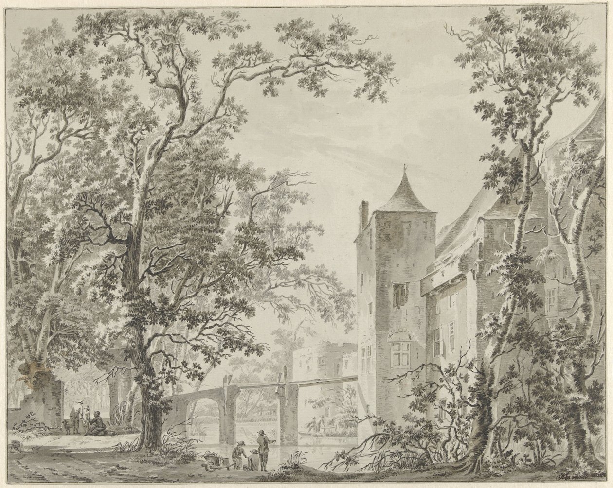 Slottet de Haar nær Utrecht av Jacob Elias van Varelen
