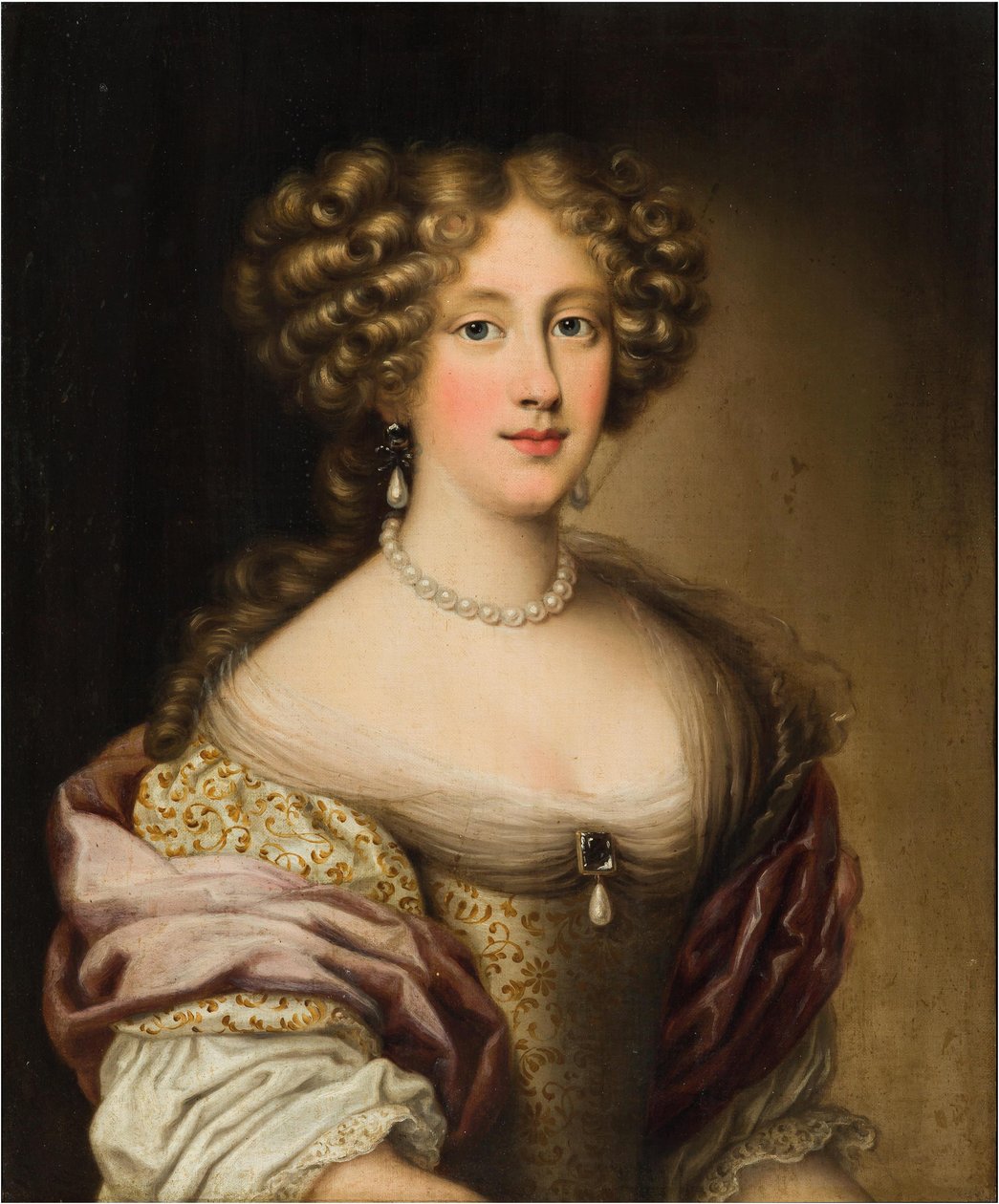 Cristina Dudley Paleotti, hertuginne av Northumberland, mellom 1672 og 1678. av Jacob Ferdinand Voet