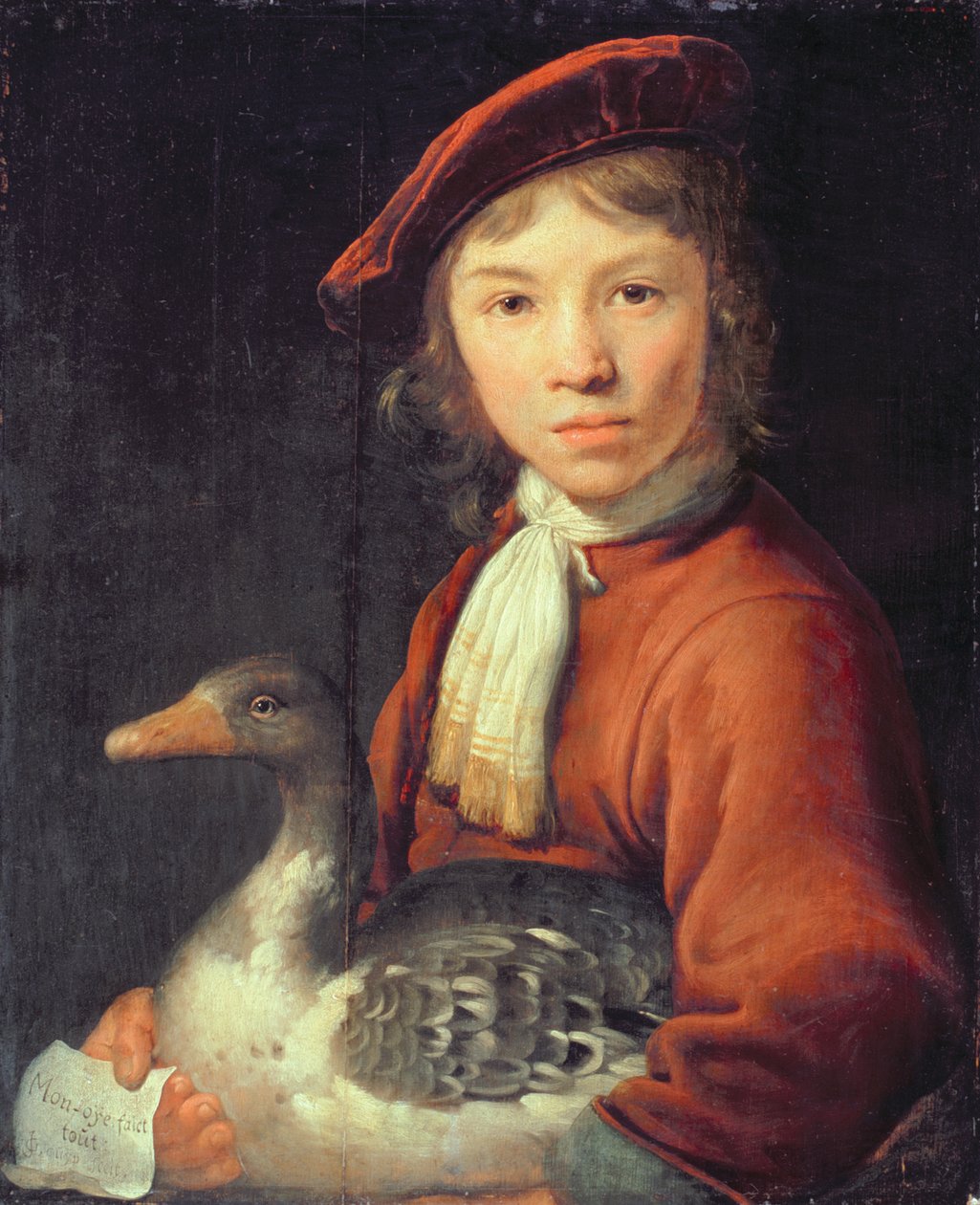 Gutt med en gås av Jacob Gerritsz Cuyp