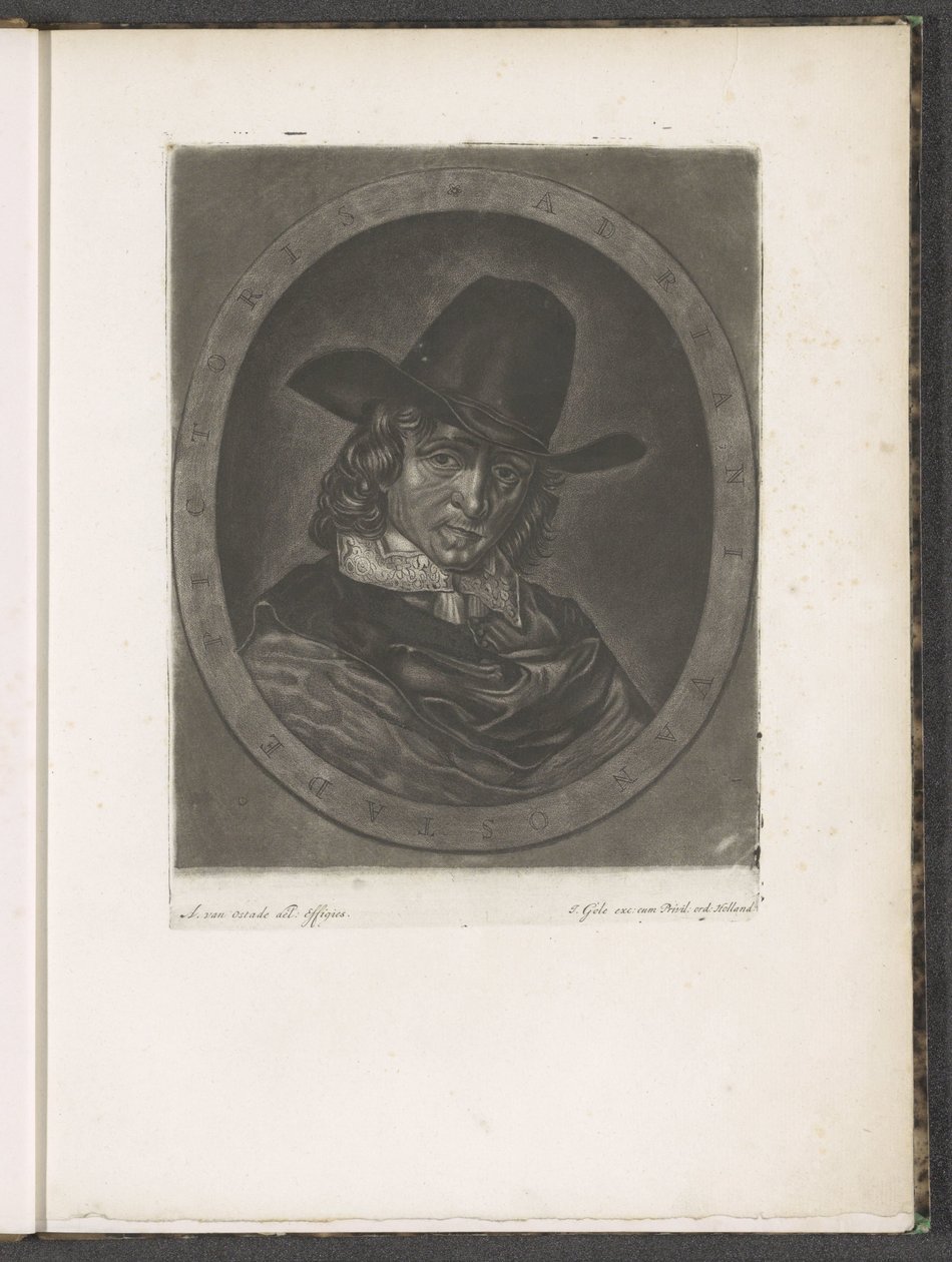 Portrett av Adriaen van Ostade av Jacob Gole
