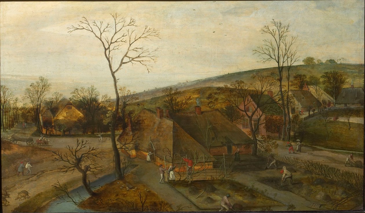 De fire årstidene: Våren, 1577. av Jacob Grimmer