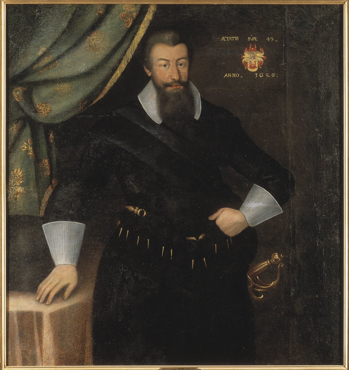 Le comte Axel Oxenstierna (Oxenstjerna), storkansler de Suede - Portrett av grev Axel Oxenstierna (1583-1654), av Elbfas, Jacob Heinrich (ca. 1600-1664). Olje på lerret av Jacob Heinrich Elbfas