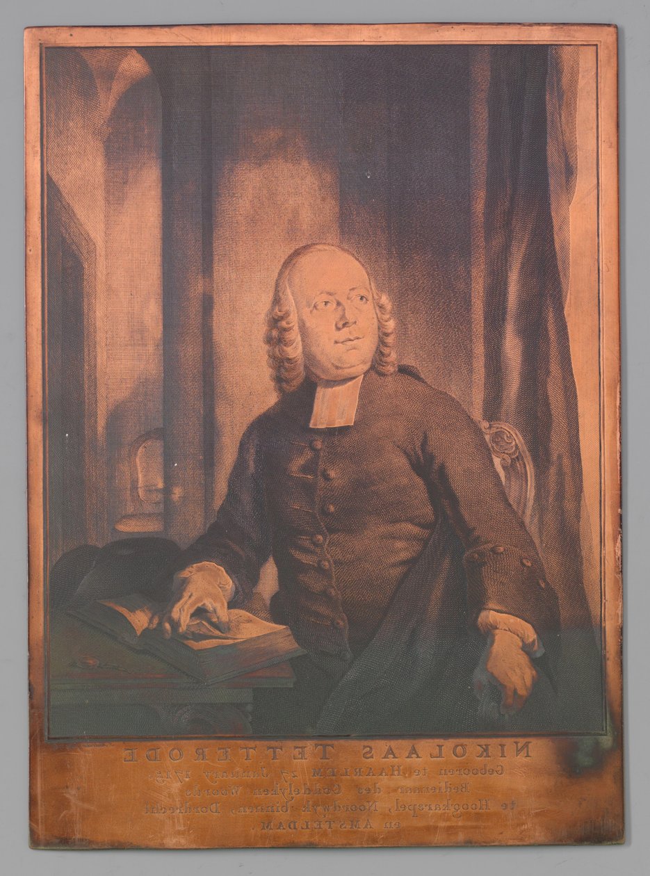 Portrett av Nicholas av Tetterode av Jacob Houbraken (signed by artist)