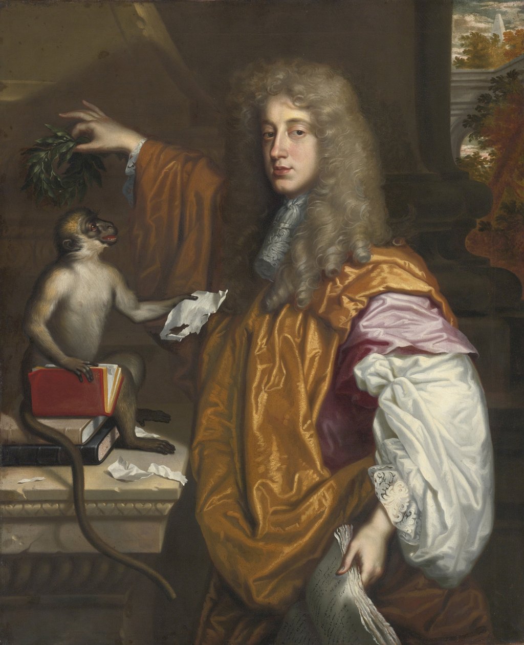 Portrett av John Wilmot, 2. jarl av Rochester 1647-1680 av Jacob Huysmans