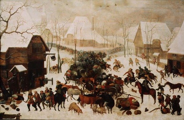 Kjemp i en landsby, 1605 av Jacob II Savery