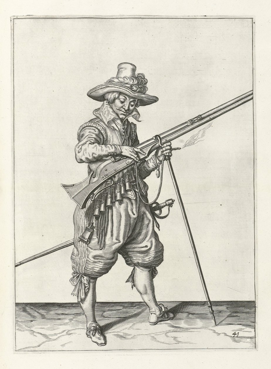 Musketer på vakt, ca.1600 av Jacob II de Gheyn