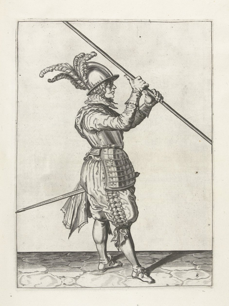 Soldat med lanse, ca.1600 av Jacob II de Gheyn