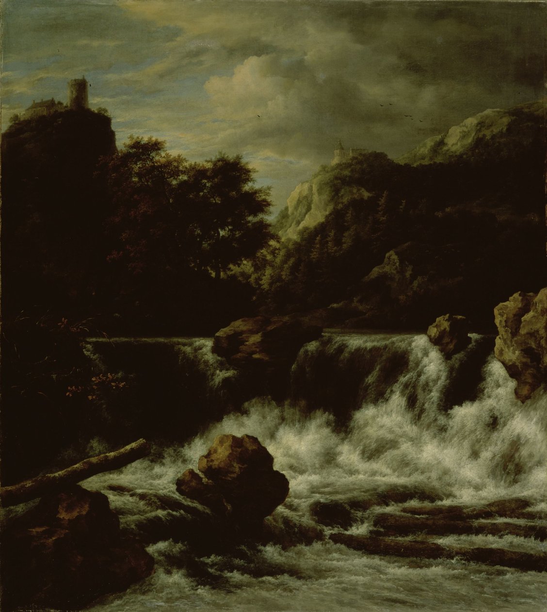 Fjelllandskap med foss av Jacob van Ruisdael