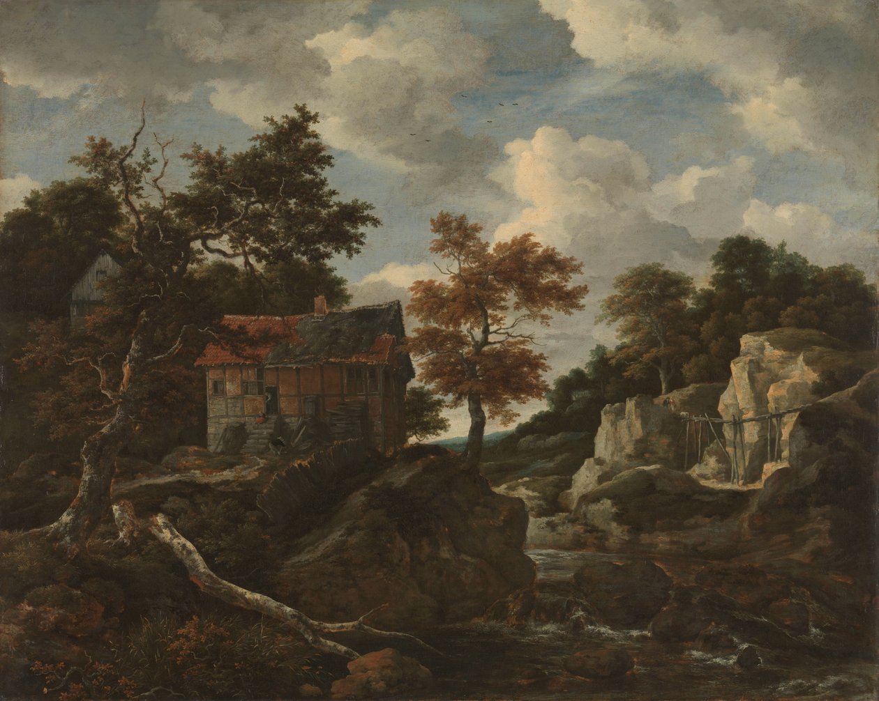 Steinete landskap av Jacob van Ruisdael