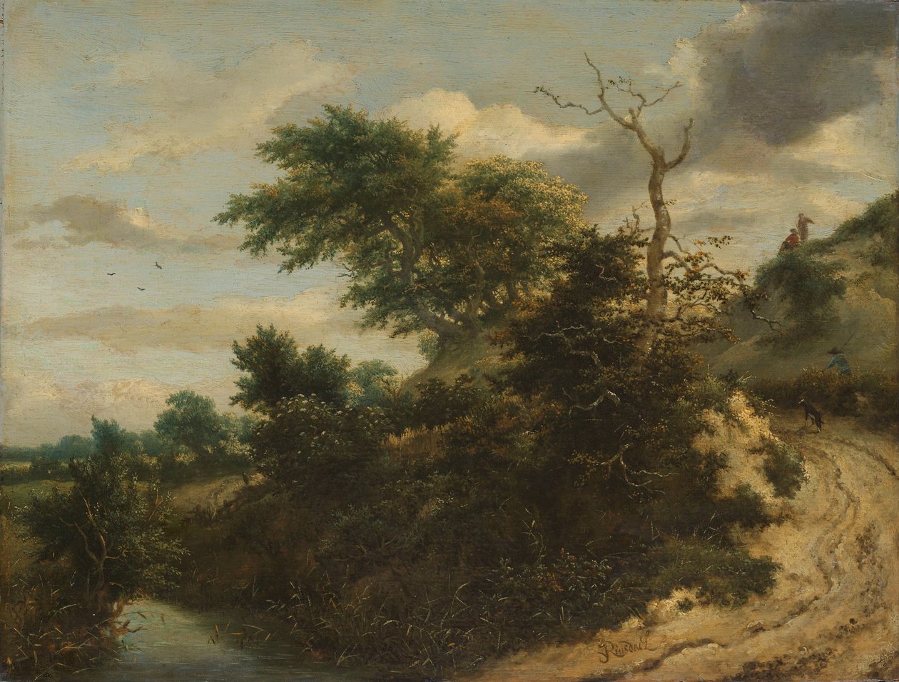 Sandvei i sanddynene Sandsti i sanddynene av Jacob van Ruisdael